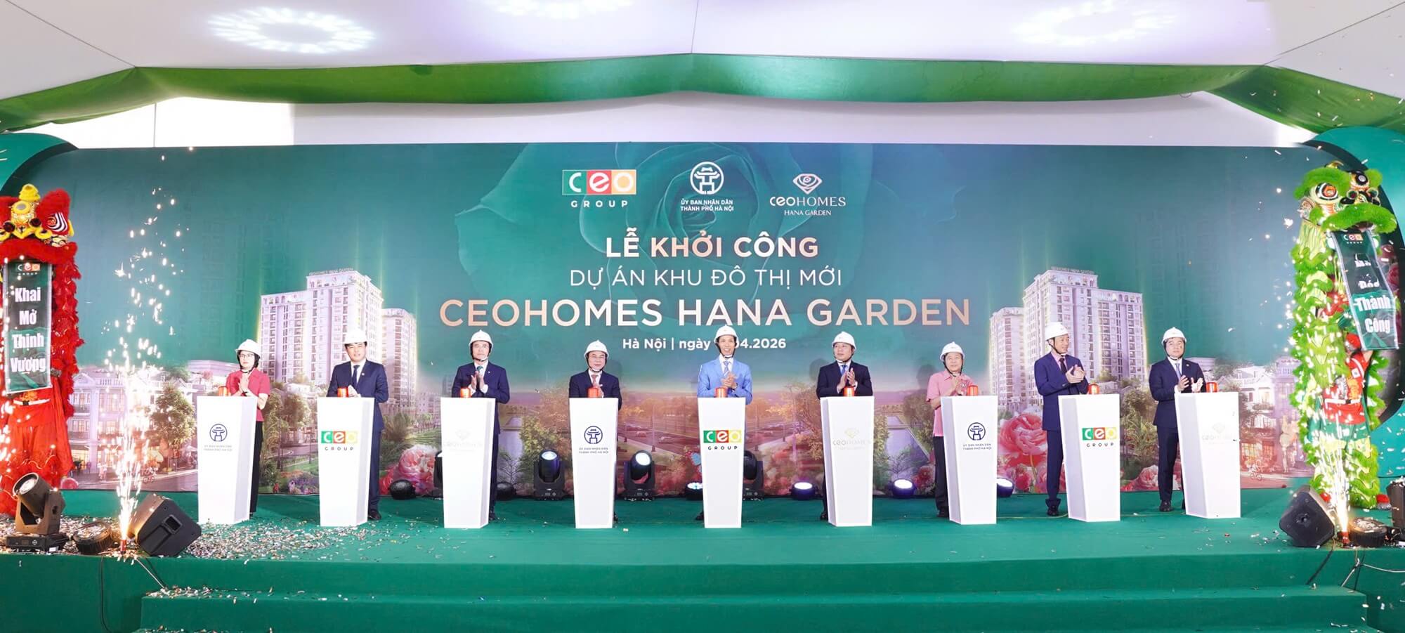 CEO Group khởi công dự án Ceohomes Hana Garden Mê Linh