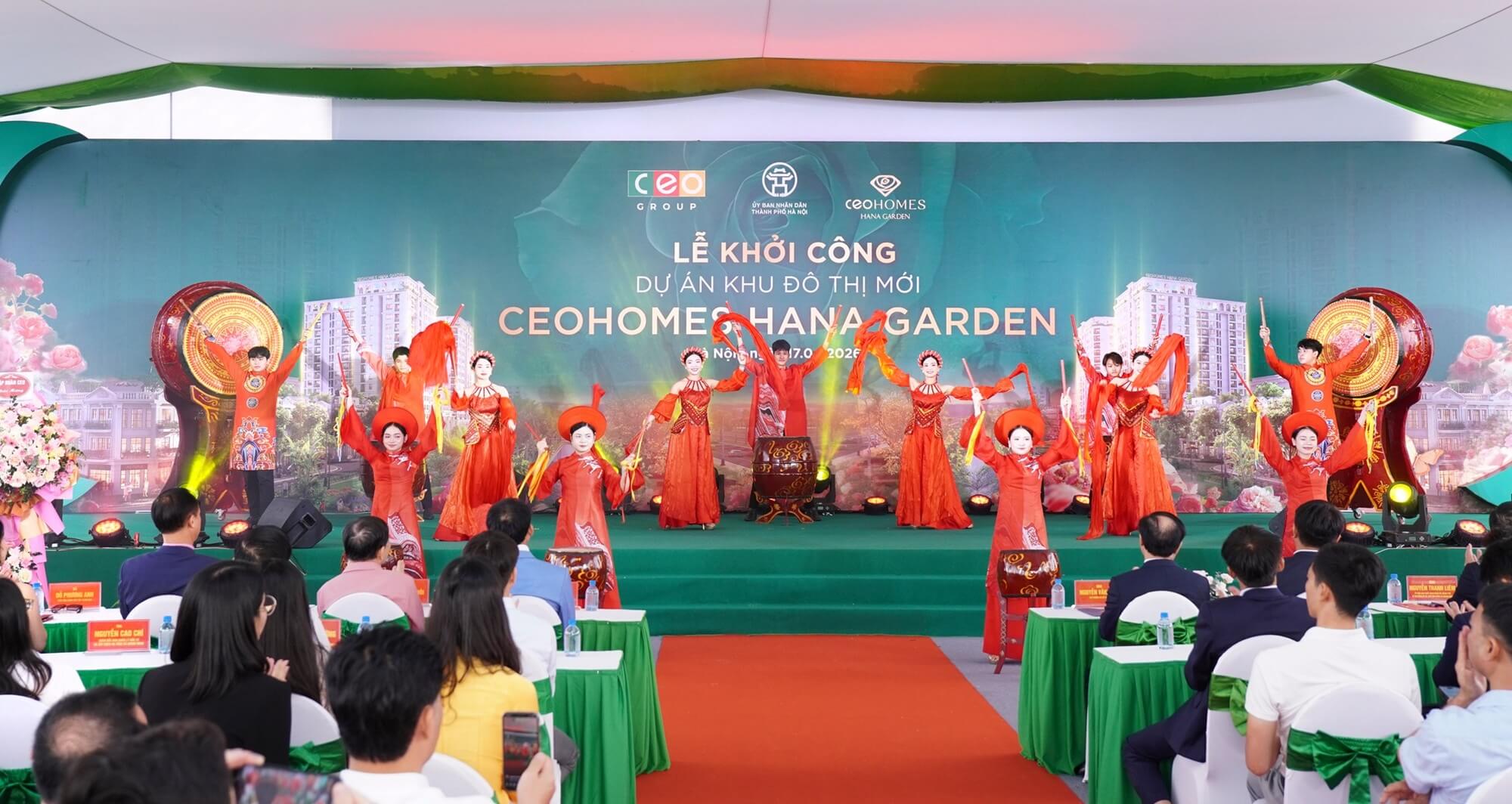 CEO Group khởi công dự án Ceohomes Hana Garden Mê Linh
