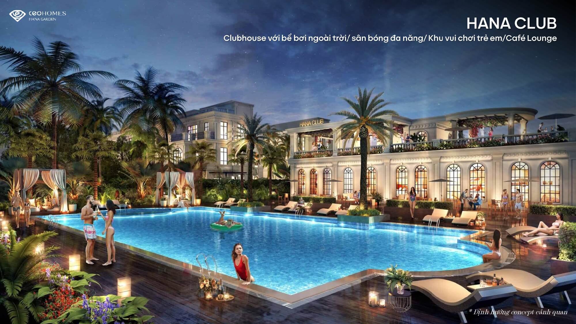 tiện ích dự án ceohomes hana garden mê linh