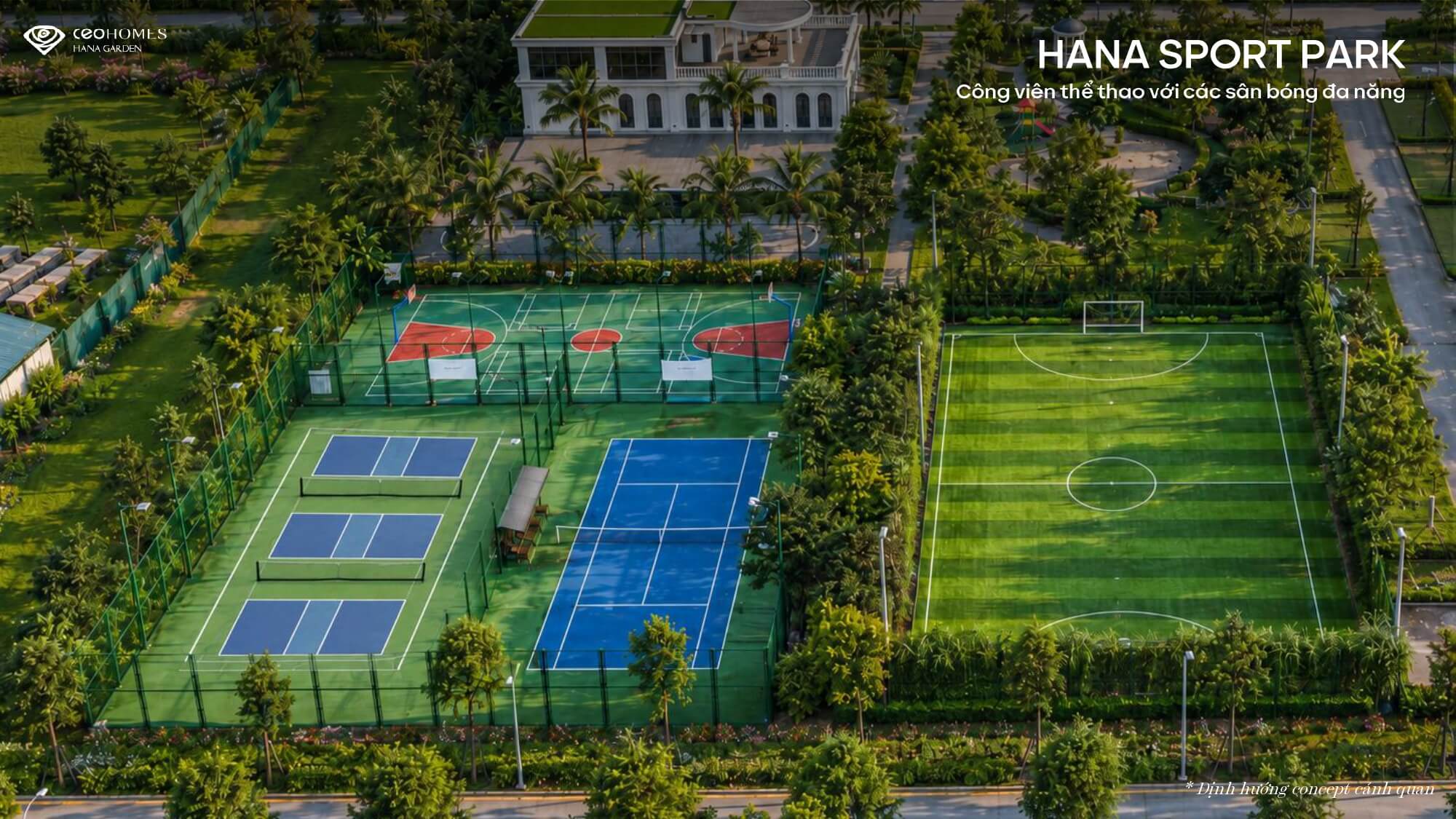 tiện ích dự án ceohomes hana garden mê linh