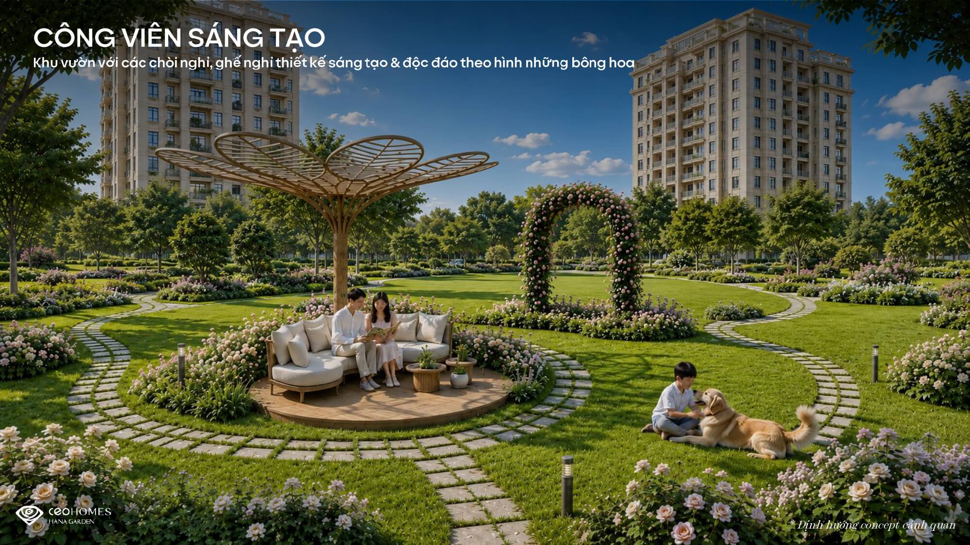 tiện ích dự án ceohomes hana garden mê linh